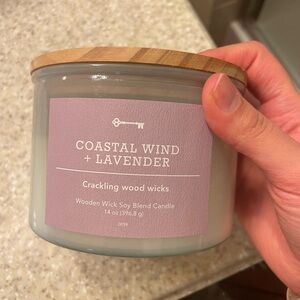 Threshold Lavender Scented Candle with Wood Wicks
